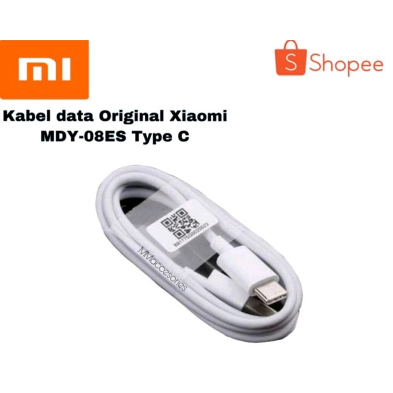 KABEL DATA ORIGINAL XIAOMI TYPE C  SERI MDY-08-ES