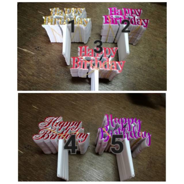

TOPE KUE "HAPPY BIRTHDAY
