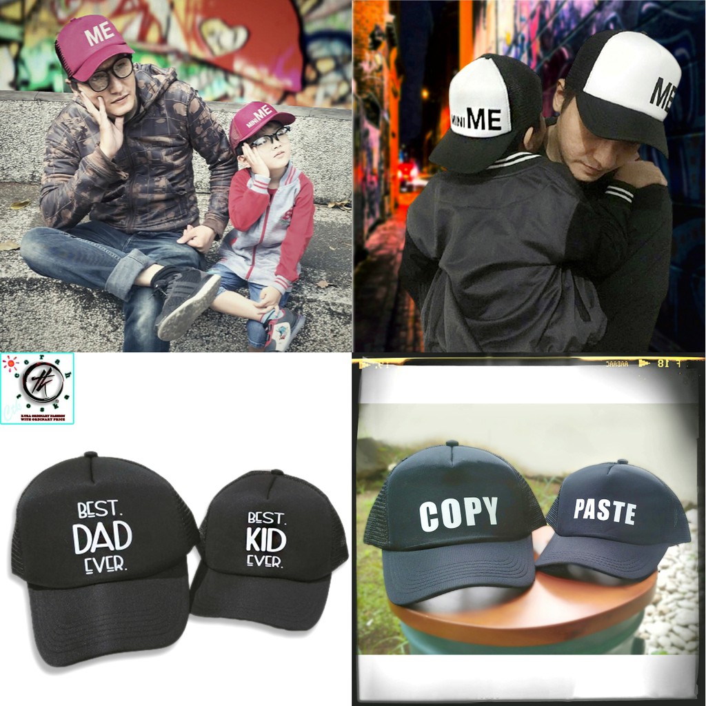 Topi Couple Ayah Anak / Pasangan Keluarga / Family Laki laki Perempuan / Cowo Cewe Murah Dan Keren