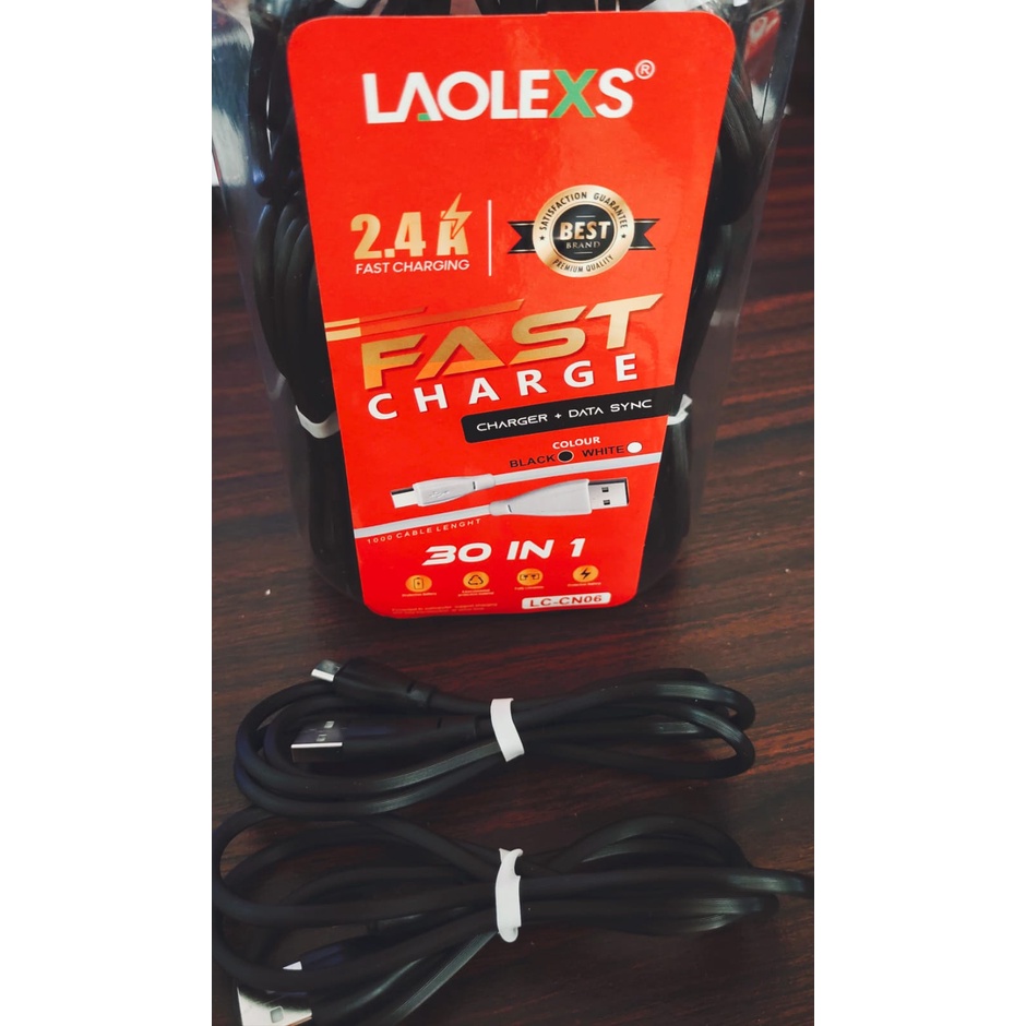 Kabel Data Murah LAOLEXS LC CN06 / Fast Charging 2.4A  (Garansi Resmi 12 Bulan)