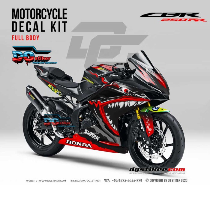 

Stiker Decal HondaCBR250RR
