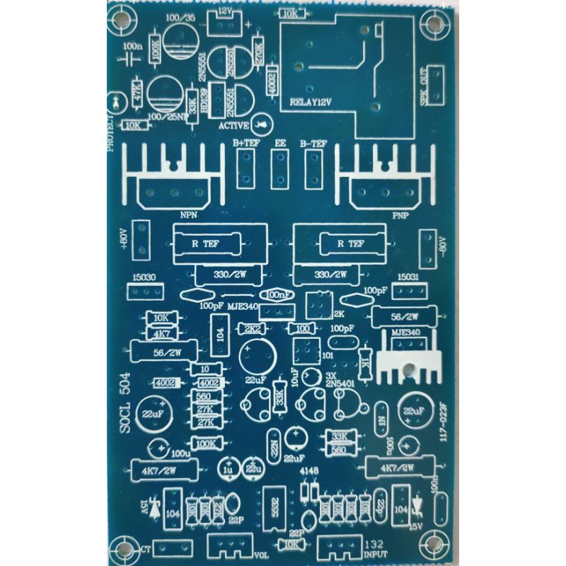 PCB SOCL 504 DENGAN INPUT BALANCE, BIAS SERVO, DAN SPIKER PROTEKTOR