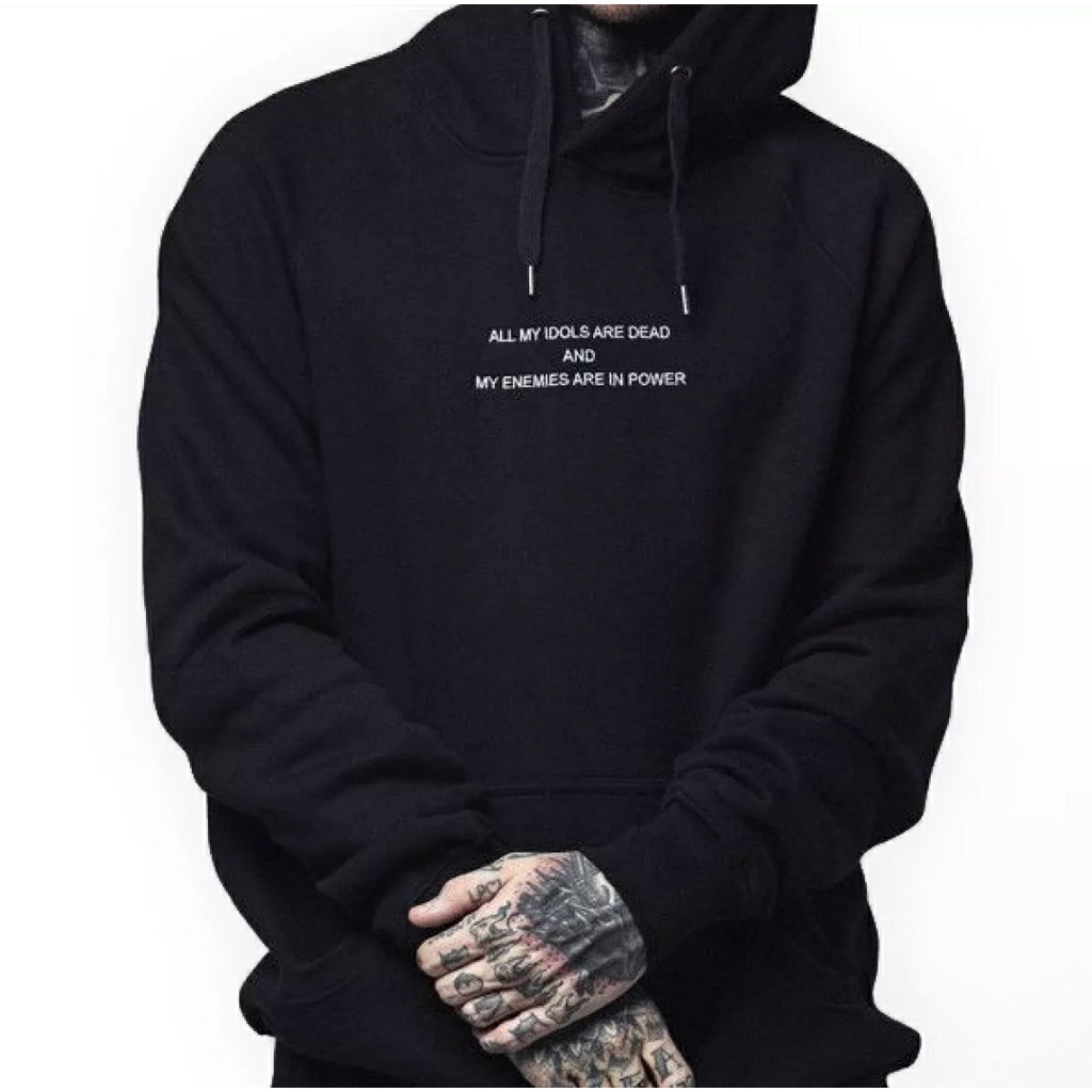 HOODIE TEBAL PRIA MY IDOLS MY ENEMIES / HOODIE PRIA TEBAL
