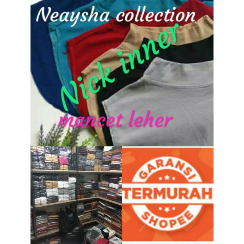 11.11 TERMURAH Manset leher bahan spandek rayon  inner leher penutup dada...
