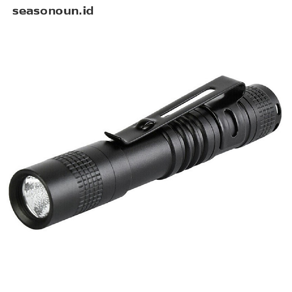 (seasonoun) Xpe-r3 Lampu Senter LED Mini Bentuk Pulpen Untuk Camping Outdoor