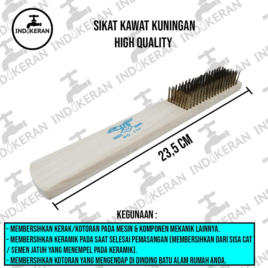 INDOKERAN - Sikat Kawat Kuning Eagle - High Quality