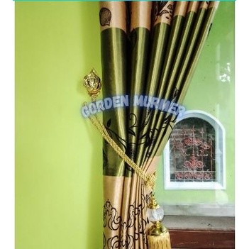 Gorden Import Blackout Minimalis/ Gorden Motif Tulip