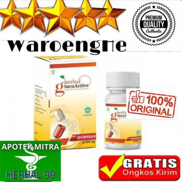 100% ASLI GLUCOACTIVE Asli Herbal Glucoactive Obat Diabetes Kencing Manis Asli