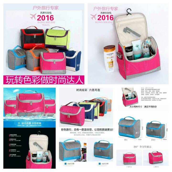 Toiletry Pouch Tas Mandi Kosmetik Travel Organizer Bag Doky