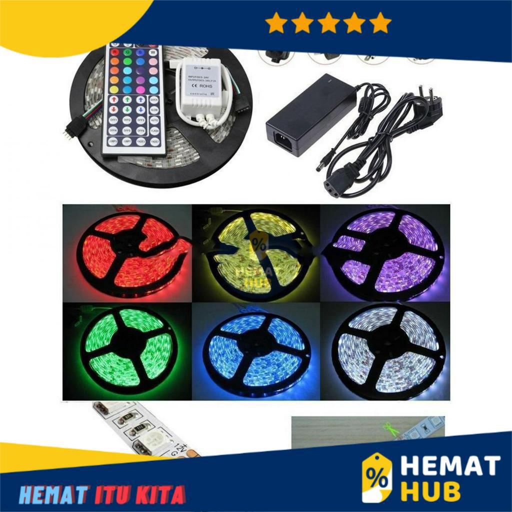 Lampu LED Strip Mood 300 5m RGB Warna USB Controller Remote Dekorasi Ruang Kamar Waterproof