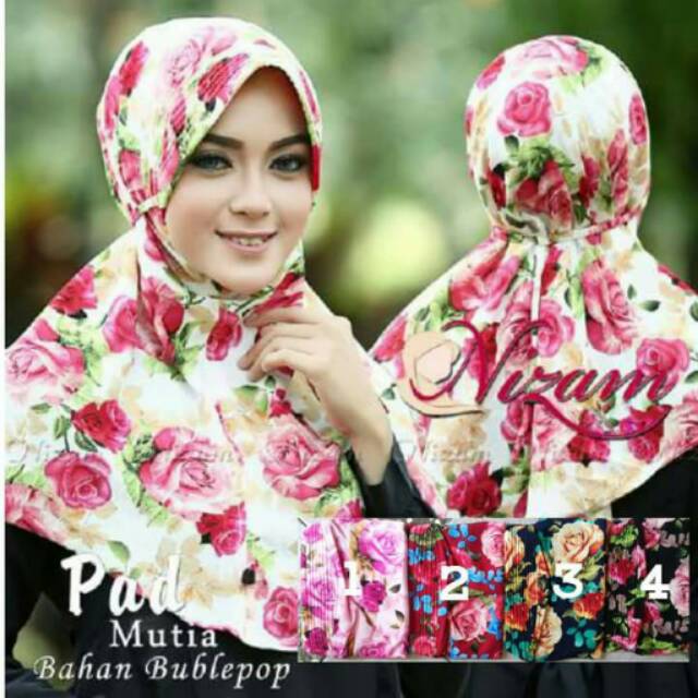 Jilbab Pad Mutia by Nizam