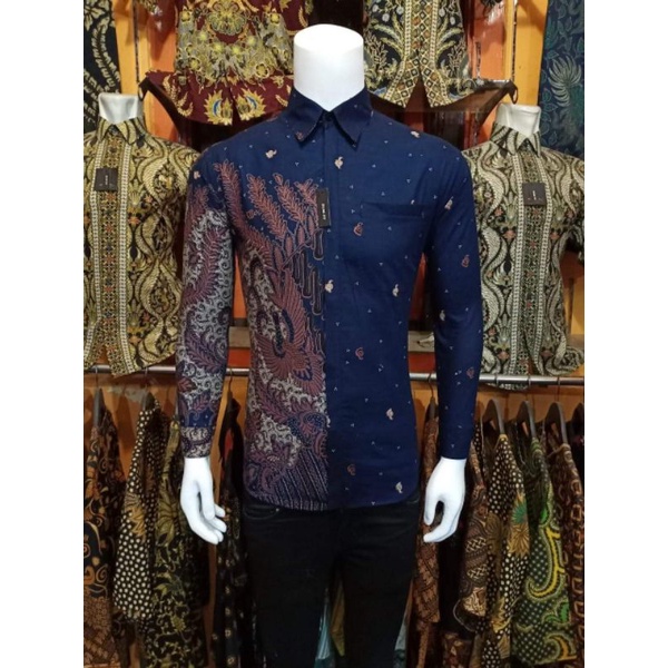 Kemeja batik Slimfit Pria | Kemeja pria lengan panjang | Kemeja Best seller | kemeja motif baru