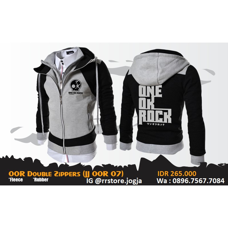 Jaket One Ok ROCK Double Zippers