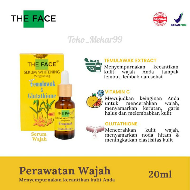 SERUM THE FACE TEMULAWAK 20ML BPOM ORIGINAL