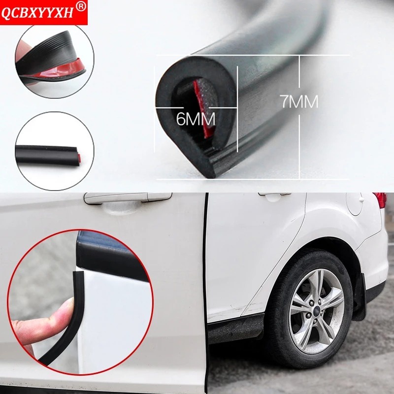 Rubber Strip Karet Pelindung Tepi Pintu Mobil Styling Anti Tabrakan 5M