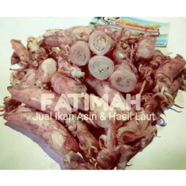 

Cumi Asin Telor Rebus 1KG Ukuran 3-5cm Ikan Asin