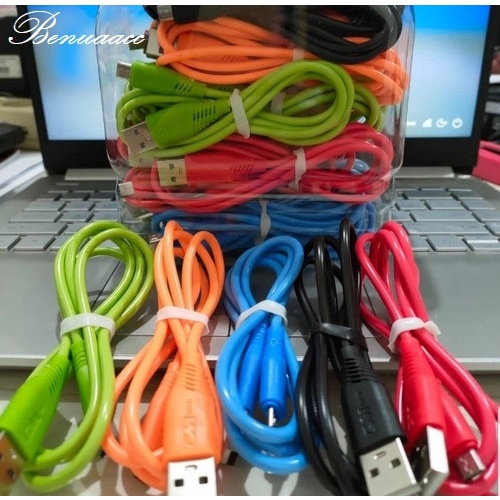 (ba) Kabel Data Authentic Micro USB Warna Warni