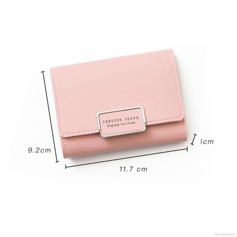 ( GS ) Dompet Wanita Cantik Dompet Lipat bahan Kulit Sintetis