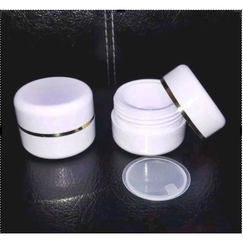 (MIN. 35 PCS) Pot Cream Krim 12,5 Gram Putih - Bahan PP / Tempat Cosmetik Wajah / Pot Krim Kosong / 