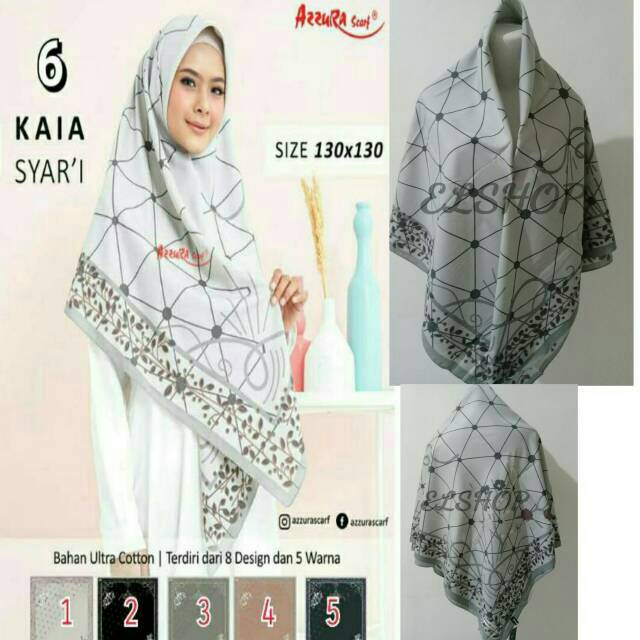 Segiempat jumbo azzura scarf