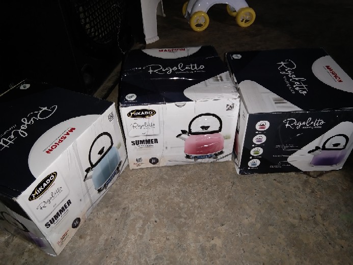 Maspion Alu Teko Air Rigoletto / Teko / Ceret Bunyi Siul Rigoleto Whistling Kettle Anodize 3 Liter