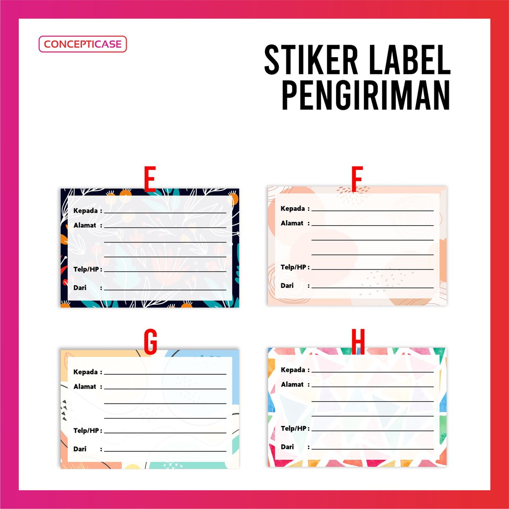 STIKER PENGIRIMAN / STIKER LABEL PENGIRIMAN ONLINE SHOP