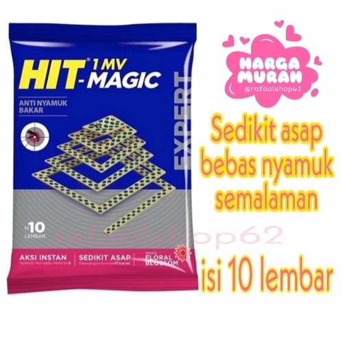 [SEDIKIT ASAP] [OBAT BAKAR NYAMUK] Hit Magic Expert Piramida Anti Nyamuk Bakar isi 10 Lembar_Cerianti