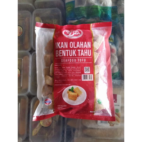 

Pak Den Seafood Tofu 500gr olahan ikan bentuk tofu