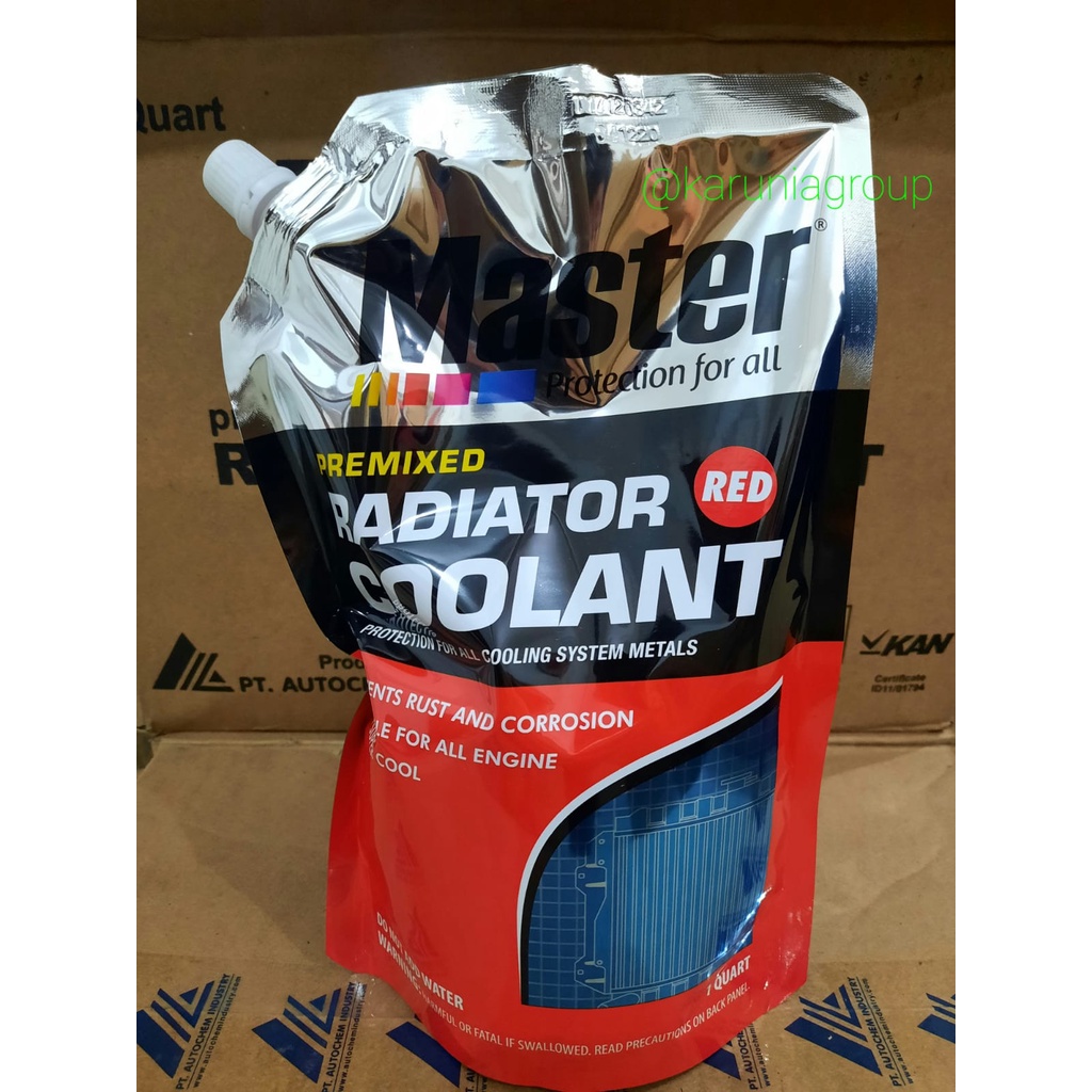 Jual Master Radiator Coolant Premix Red Refill 1 Quartz / Air Radiator ...