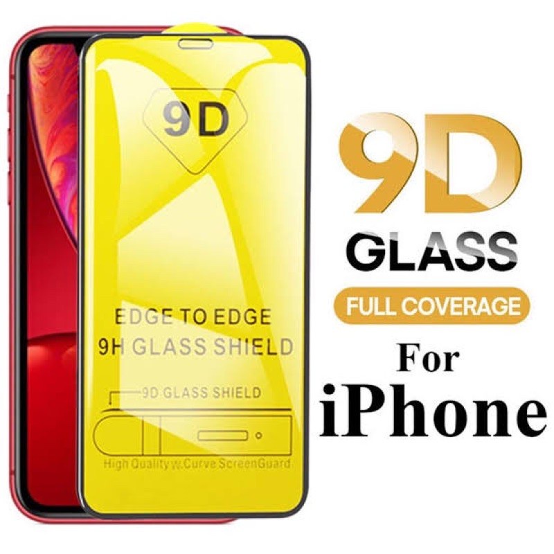 Tempered Glass Full Layar For iPhone 5s 6s 6+ 7 8 SE 7+ 8+ X XS XR XSMAX 11 12 13 MINI PRO PROMAX