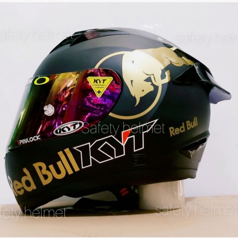 HELM KYT R10 PAKET RED BULL