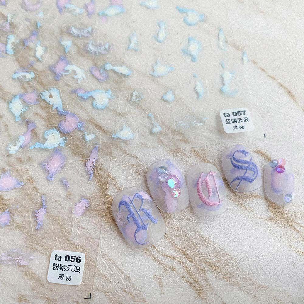 Agustina Nail Art Stiker Ocean Jellyfish Whale Aplikasi Nail Decal