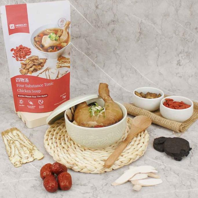 

BEST SELLER HERBALEO FOUR SUBSTANCE TONIC CHICKEN SOUP BERKUALITAS