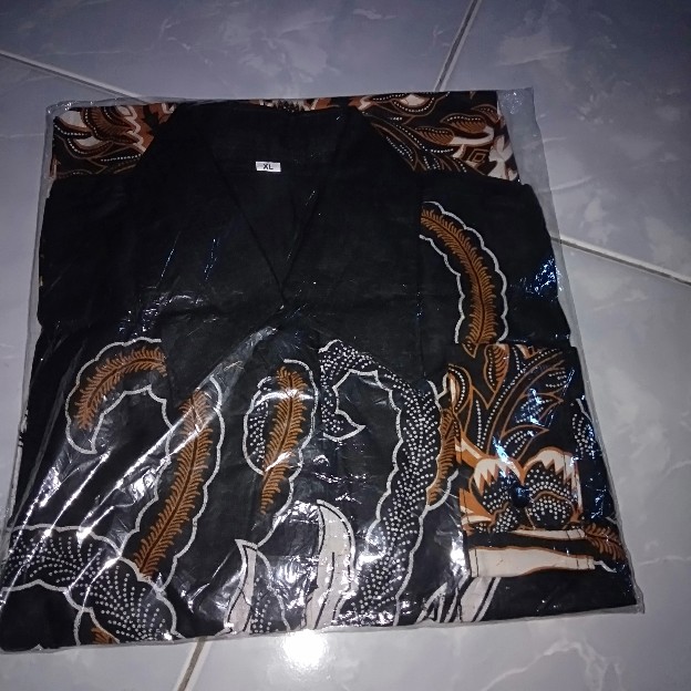 Bswart Batik Hrb026 Kenongo Hem Pendek Padi Pekalongan M L Xl Batik Pria Murah Modern Grosir