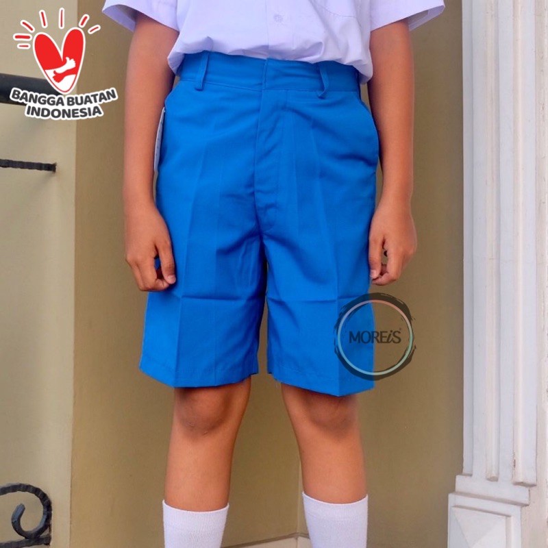 Celana SD Pendek Karet Biru Benhur