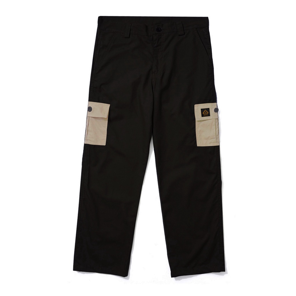 Dritto Long Pants Cargo - Celana Cargo Panjang &quot;CARGOISME&quot; - Hitam