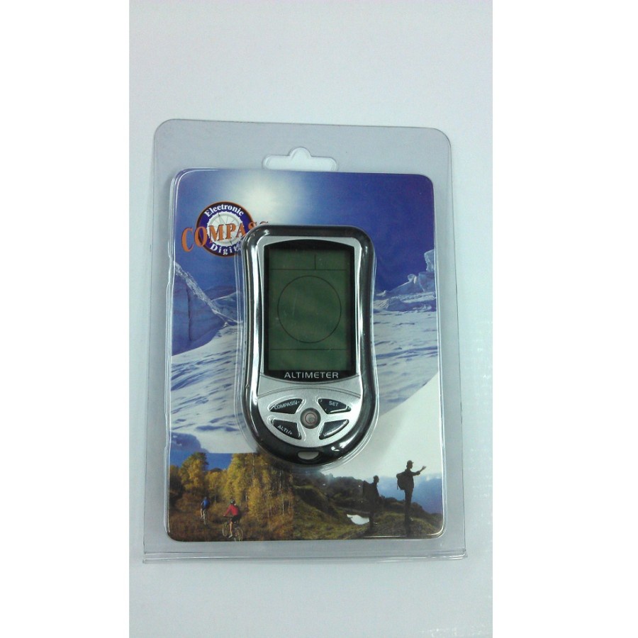 Mini 8 in1 LCD Digital Altimeter Barometer Thermo Compass Weather Forecasts Time Calendar - RV77