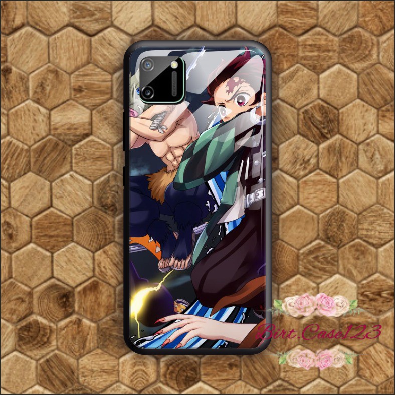 back case glass KIMETSU NO YAIBA Oppo A3s A1k A5 A9 2020 A7 F9 A5s A31 A52 a53 A92 A37 A57 BC2806