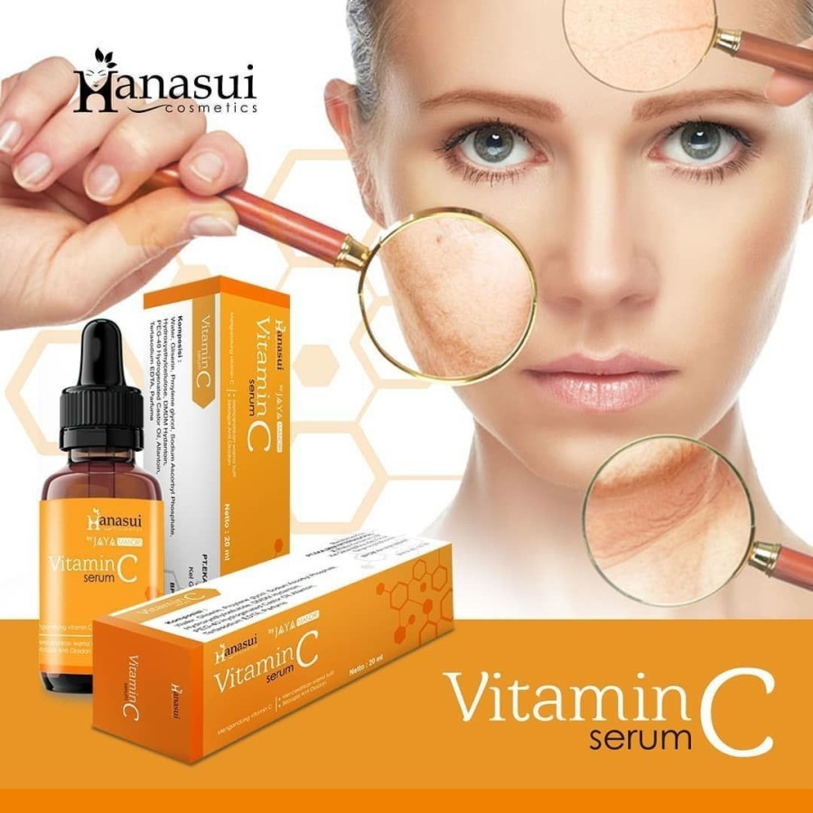 VITAMIN C SERUM BOTOL ORANGE BY HANASUI SERUM PENCERAH WAJAH