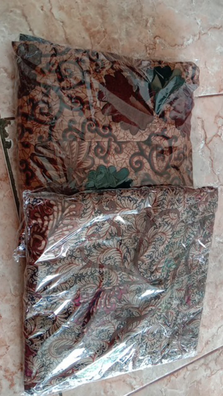 Gamis Batik Manggar Gamis Dewasa Baju Batik Kombinasi Sambungan Bawah Tangan Karet