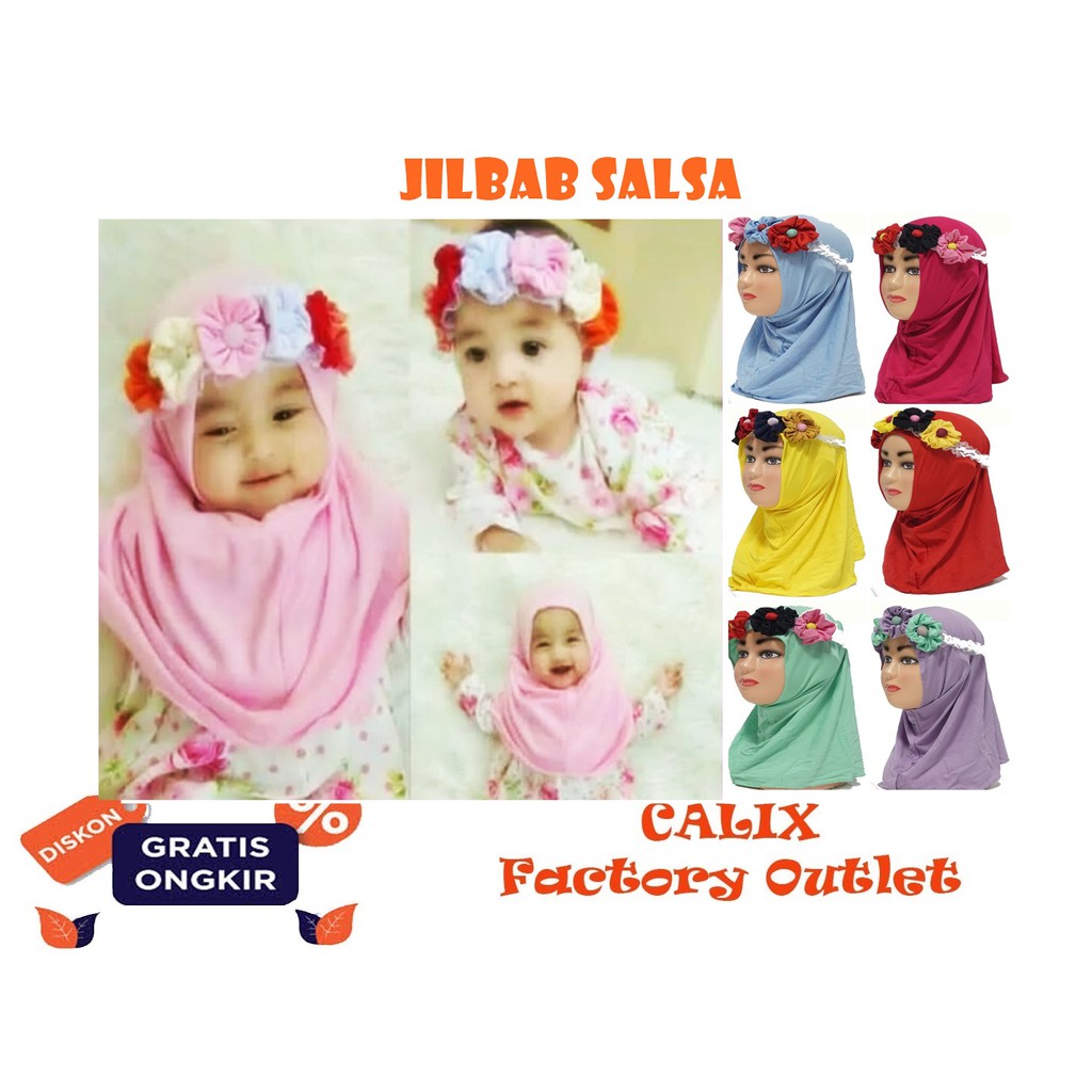 Jilbab Anak Hijab Baby Salsa Kerudung Anak Baju Muslim Anak