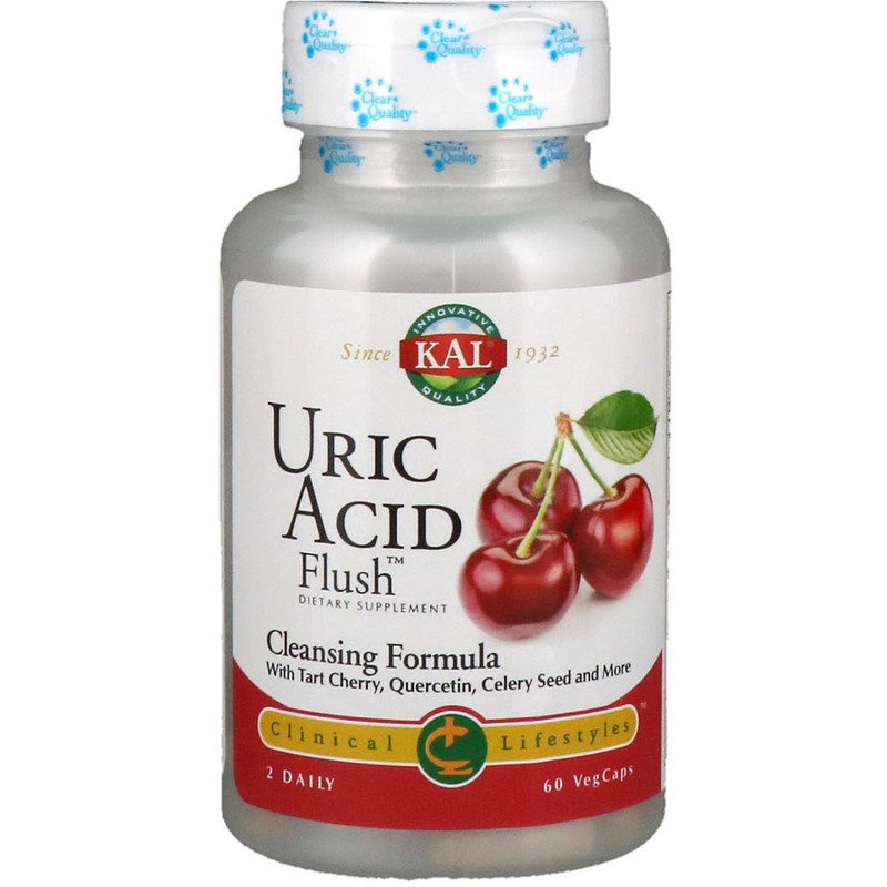 KAL Uric Acid Flush Cleansing Formula 60 VegCaps