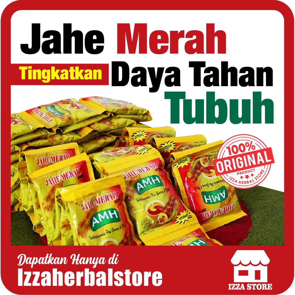 BISA COD - JAHE MERAH AMH Amanah Sachet Renceng Bubuk Instan ASLI Original ORI Grosir