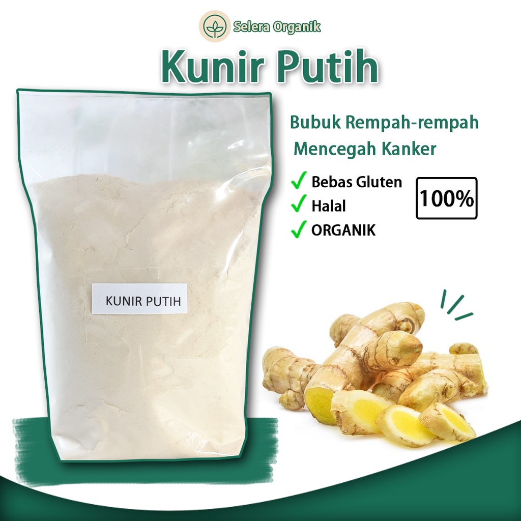 

[500gr] Tepung Bubuk Kunir Kunyit Putih Organik | Selera Organik Jogja