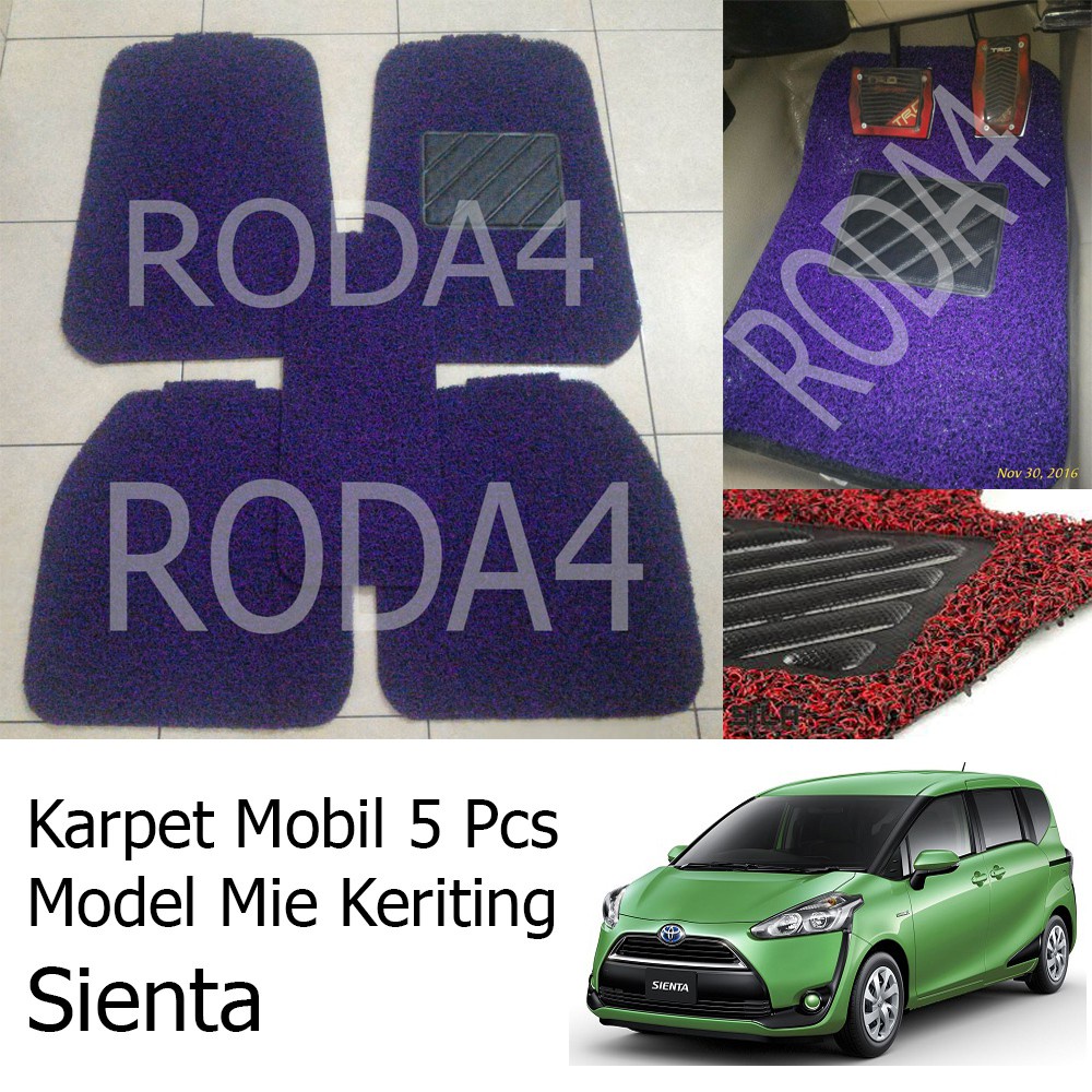 Karpet Mobil / Car Carpet / Floor Mats Universal Model Mie Keriting Sienta