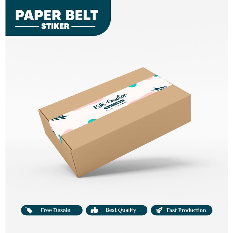 Jual Paper Belt Stiker Label Segel Box Packaging Paper Belt