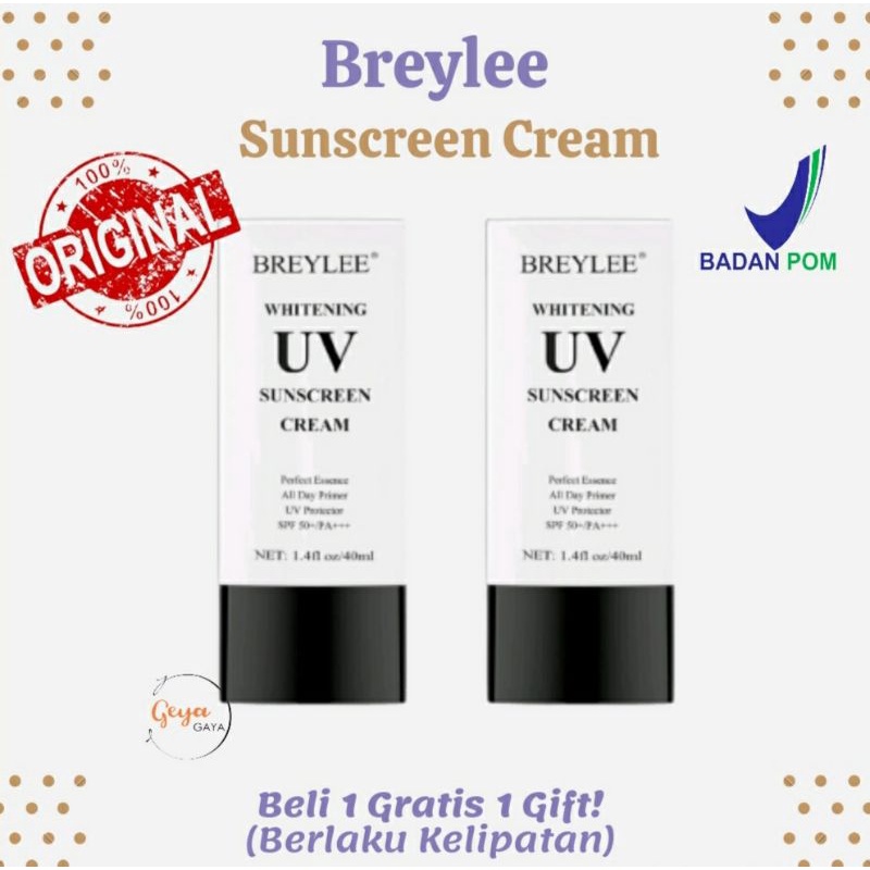 ‼️BUY 1 GET 1 GIFT‼️ BREYLEE WHITENING UV SUNSCREEN CREAM 50PA+++ BRYLEE BREYLEE SUNSCREEN