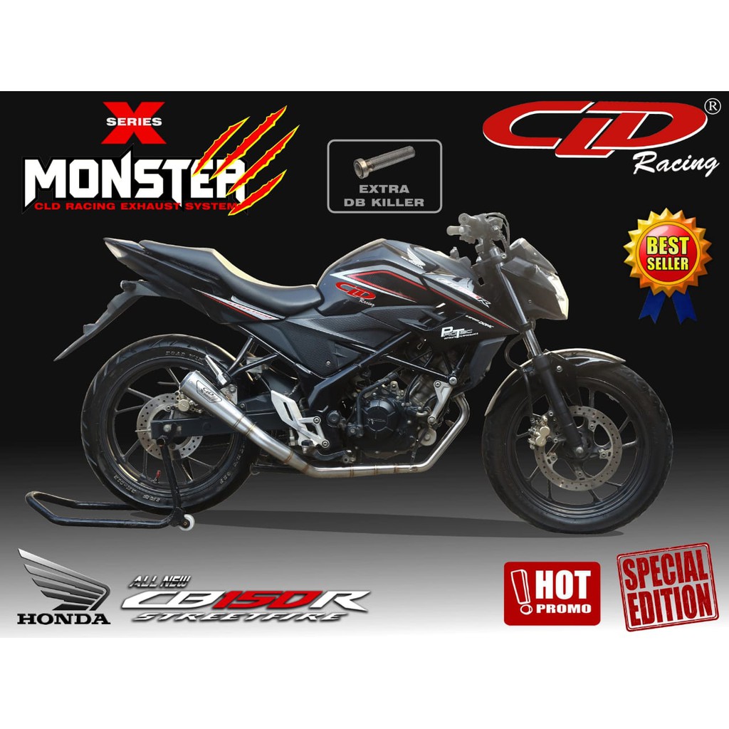 Knalpot CLD Monster X-Series All New  CB 150 R Streetfire
