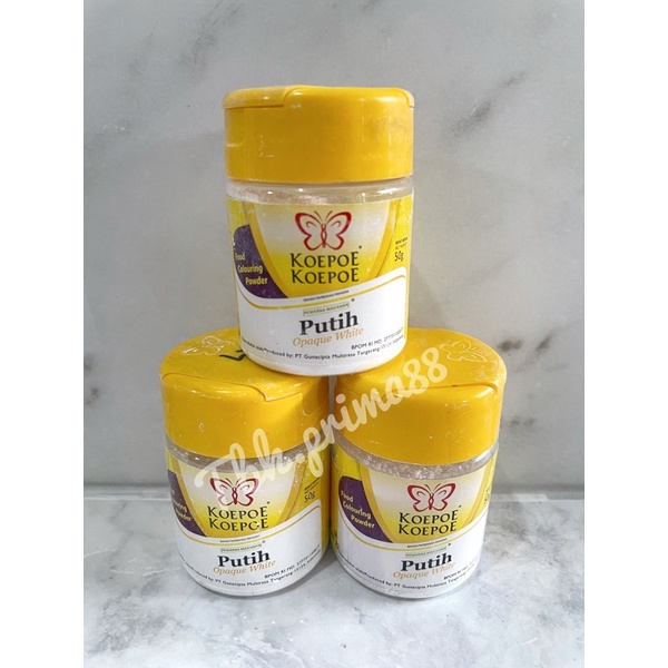 

Pewarna Makanan Putih / Opaque White 50gr