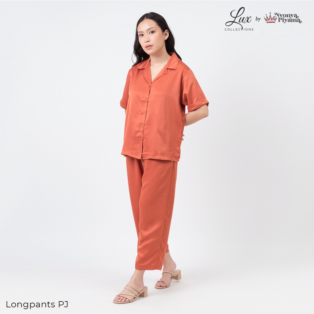 Lux Nyonya Piyama Maxmara Set Piyama (Carnelian)-Longpants Pj